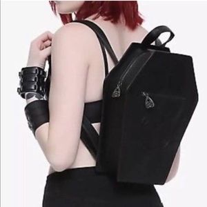 Black Craft Mini Coffin Backpack
